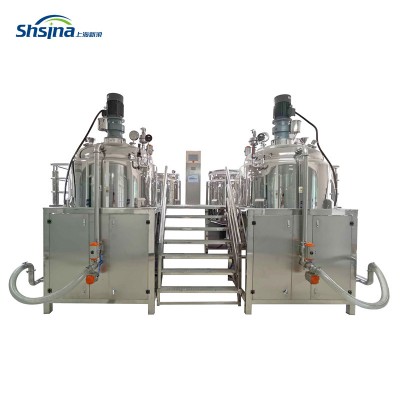 SHSINA Online selling Yoghurt Homogenizing Vacuum emulsifying blending mixer tank price