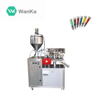 automatic metal ointment ABglue aluminum filling and sealing machine pharmacy