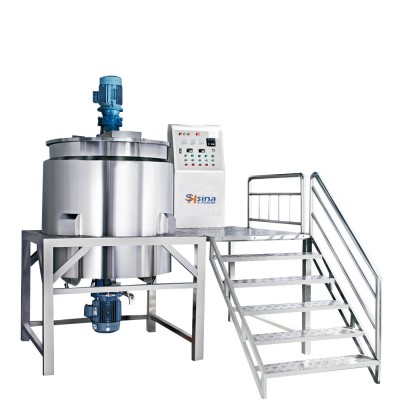 Shsina steam heating jacketed mixing tank  blending tank ketchup mayonnaise homogenizer emulsifier CE certificate