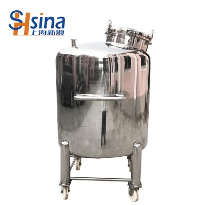 Stainless Steel Liquid storage tank food grade pot GMP 304 detergent reactor mayonnaise Buffer Tanks